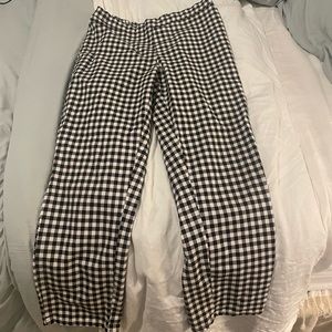Checkered business slacks